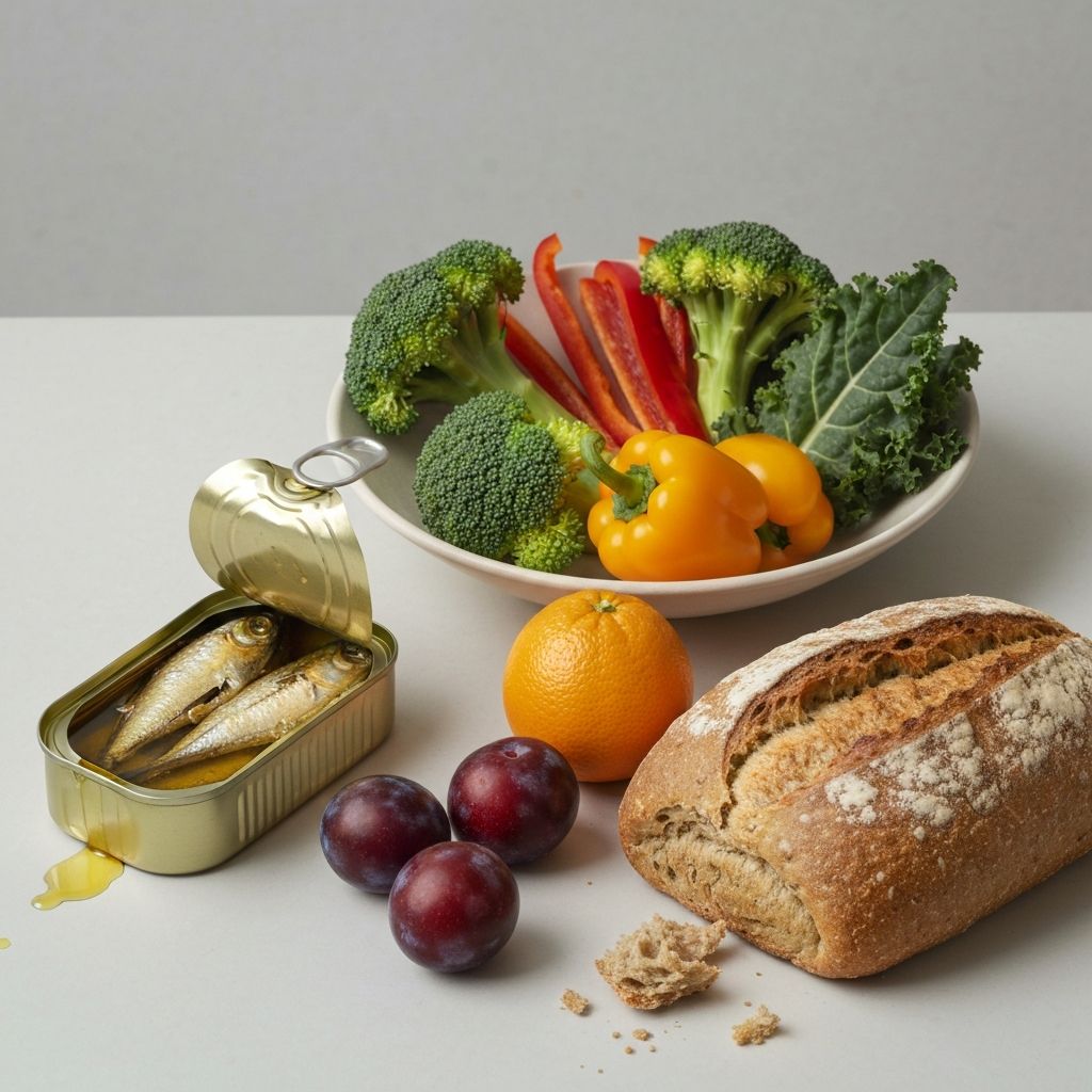 Low Consumption of Vegetables, Fruits and Oily Fish